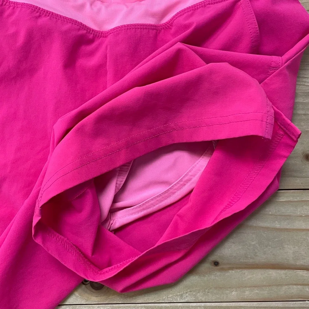 Lands' End Girls Hot Pink Athletic‎ Shorts Size 10-12 Kids Activewear